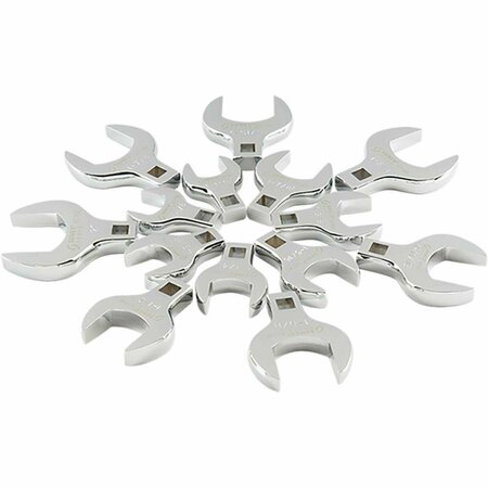 GOURMETGALLEY 0.5 in. Drive Jumbo SAE Crowfoot Wrench Set - 14 Piece GO3051415